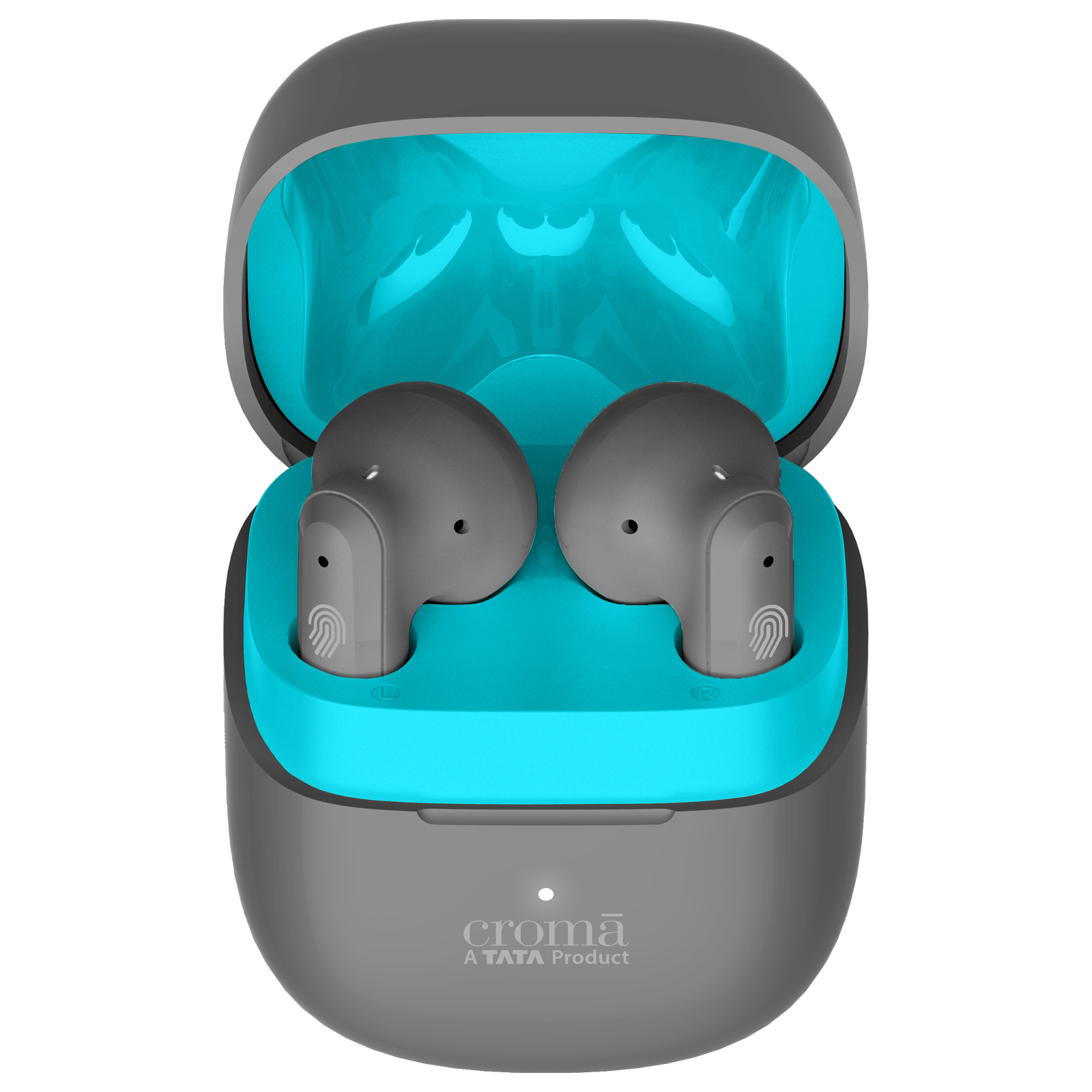 Buy Croma TWS Earbuds with Environmental Noise Cancellation IPX4 Water Resistant Fast Charging Grey Blue Online Croma